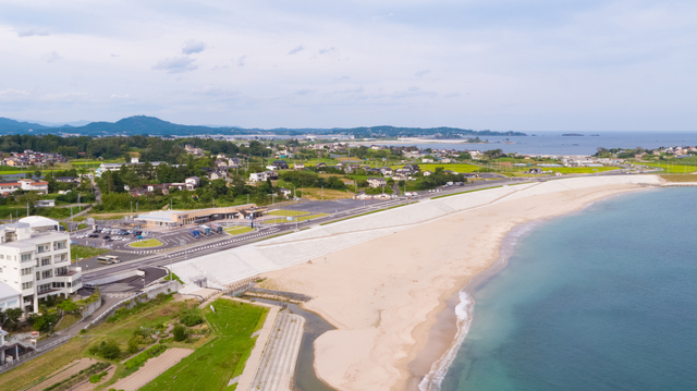 大谷海岸の海岸線